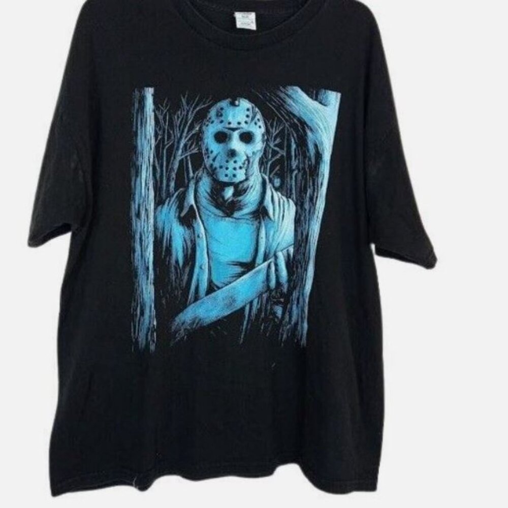 Vintage 90's TeeStyled Mens Jason Vorhees Friday The 13th Graphic T-Shirt Tee 2X